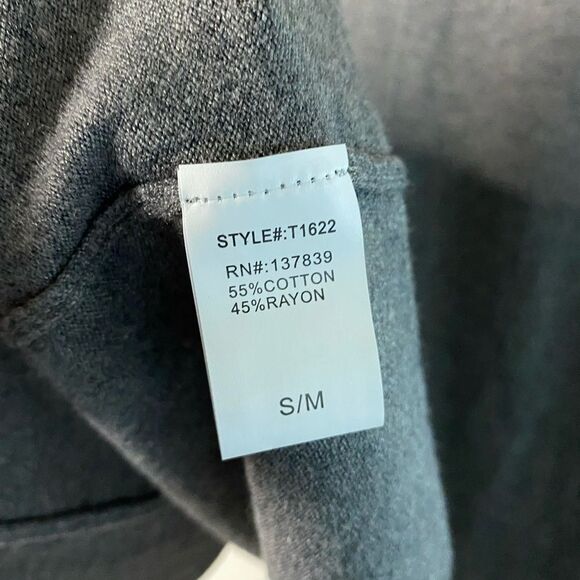 Dreamers Open Front Gray Long Sleeve Cozy Cardigan - Picture 5 of 5